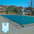 Gli Pool Products 16 x 32 ft. Green Mesh Safety Cover 201632RECES48SAPGRN